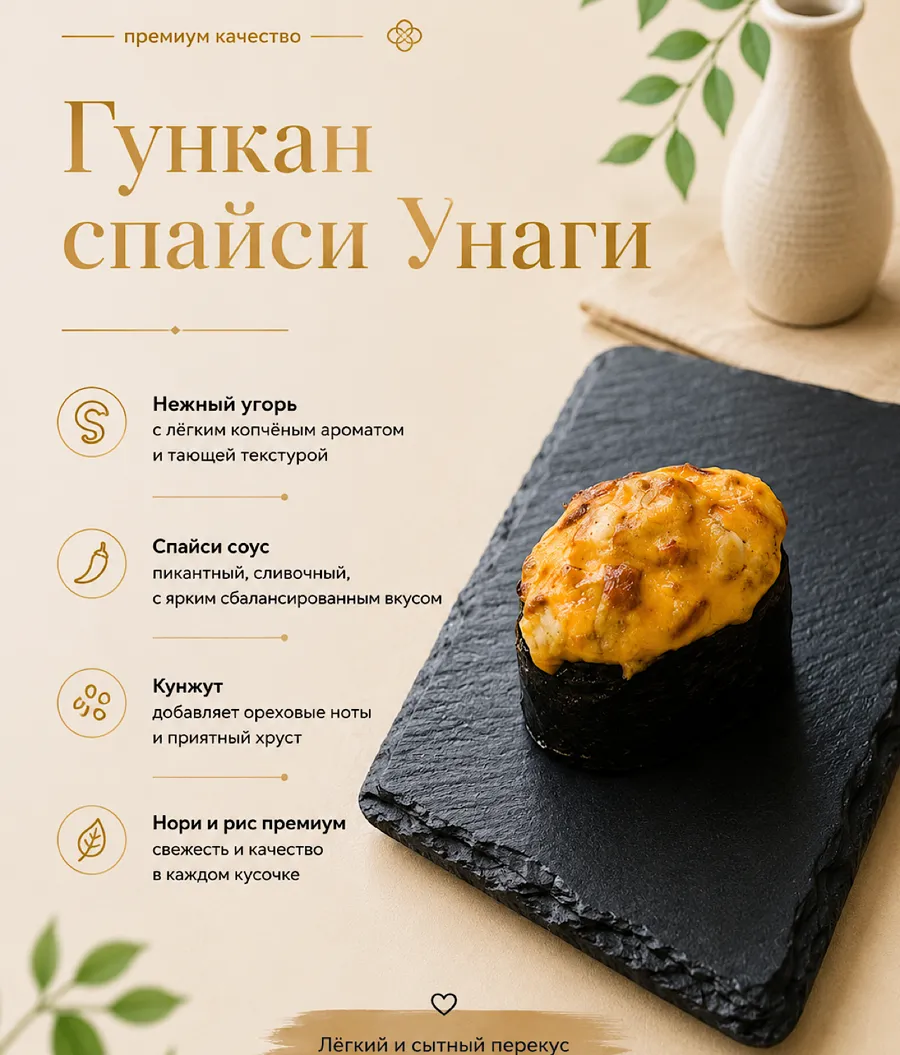 Гункан Спайси унаги