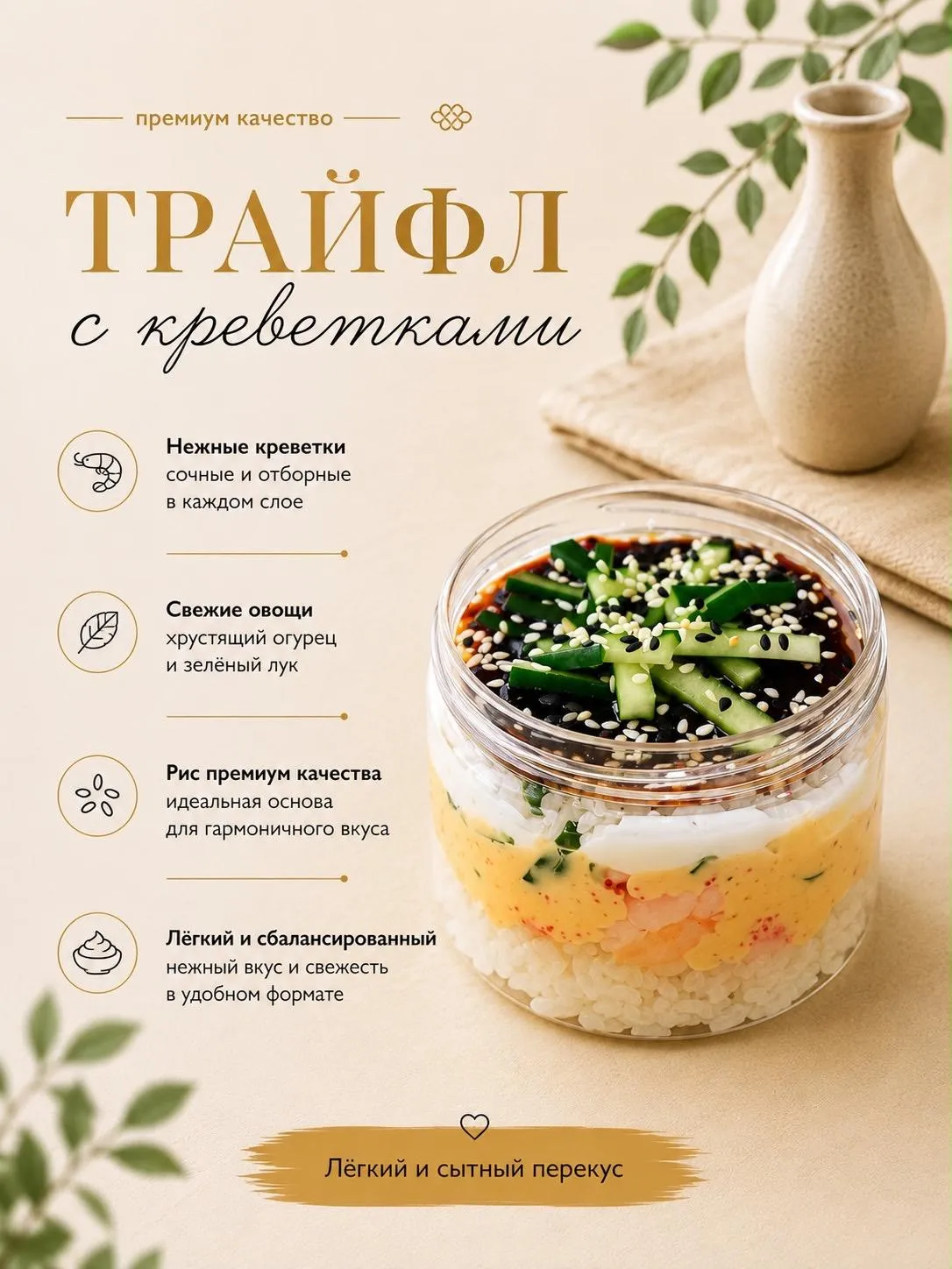 Трайфл с креветкой